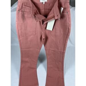 JOIE Pink Denim Jeans Zip Button Solid 5-Pocket Women's Regular Size 27